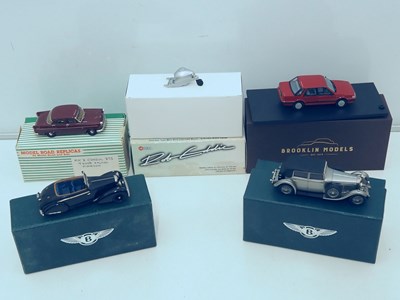 Lot 542 - Group of 1:43 scale hand-built white metal...