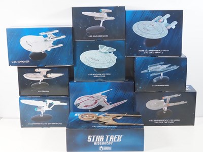 Lot 573 - EAGLEMOSS group of Star Trek related diecast...
