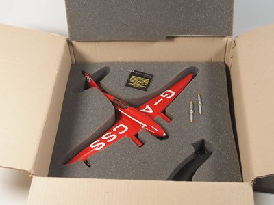 Lot 583 - BRAVO DELTA hand-carved wooden DH88 Comet...