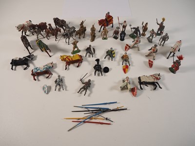 Lot 666 - A group of cast knights and knights on...