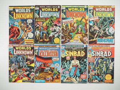 Lot 188 - WORLDS UNKNOWN #1 to 8 (8 in Lot) - (1973/74 -...