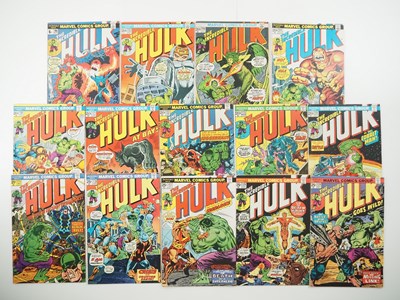 Lot 244 - INCREDIBLE HULK #166, 167, 168, 169, 170, 171,...