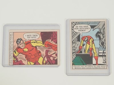 Lot 266 - 1966 DONRUSS MARVEL SUPER HEROES CARDS #13 &...