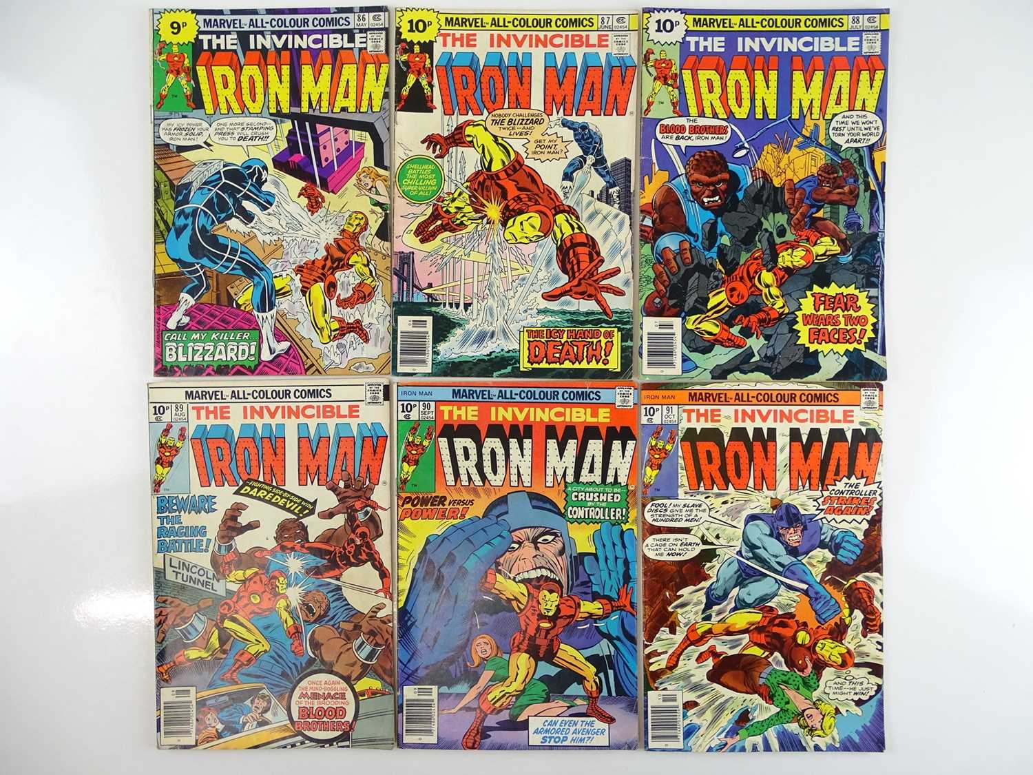 Lot 63 - IRON MAN #86, 87, 88, 89, 90, 91 - (6 in Lot) -...