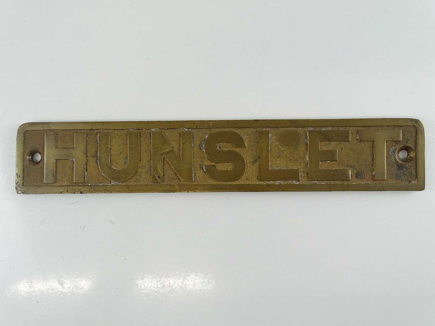 Lot 95 - A brass Hunslet diesel shunting locomotive...